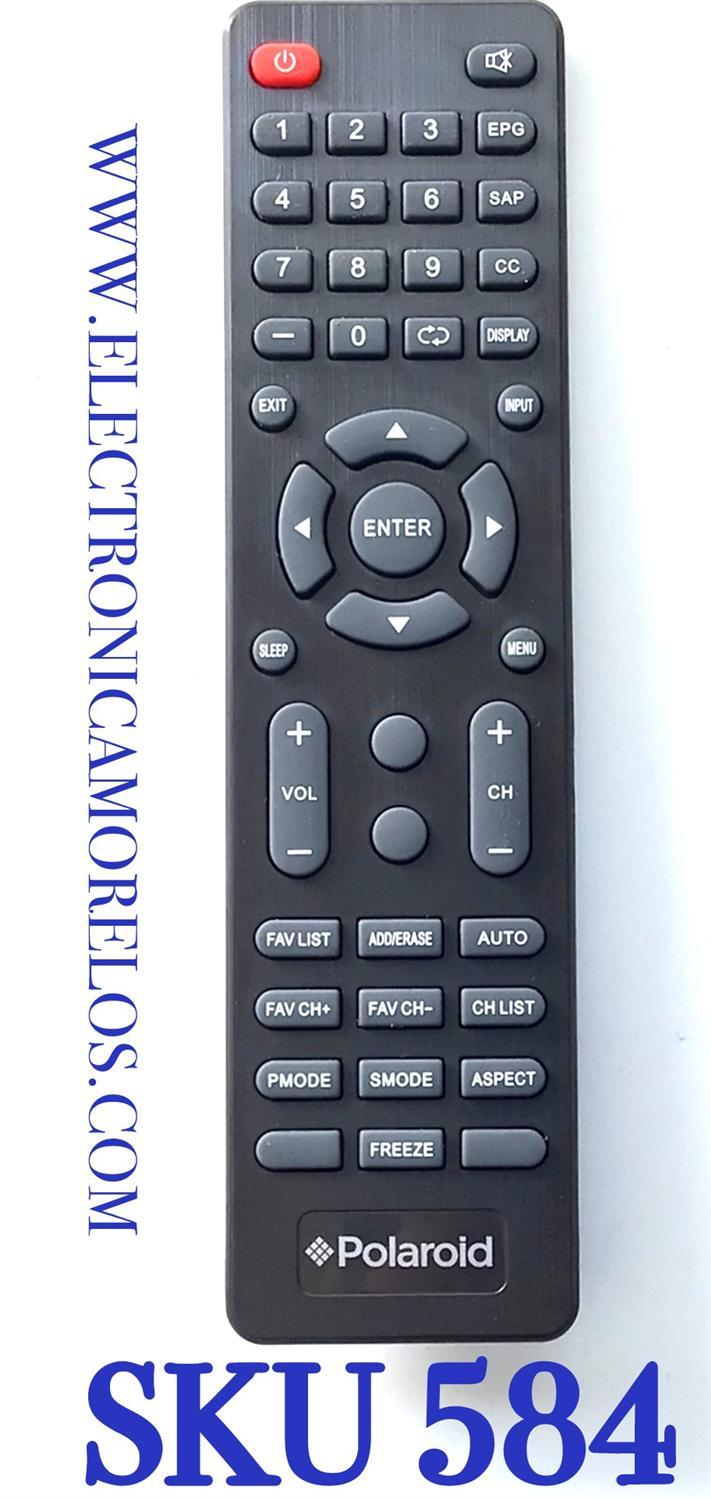 CONTROL REMOTO PARA TV MARCA POLAROID / NUMERO DE PARTE XZH 45A2 / XZH 45A2 / TY-45E-1 / XZH1045 / YC-45B / YC-45A